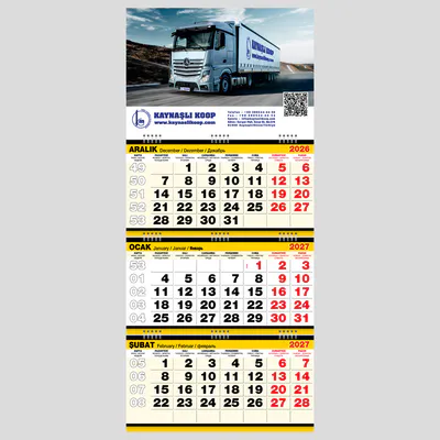 Büyük Boy Gemici Takvim GMC-08